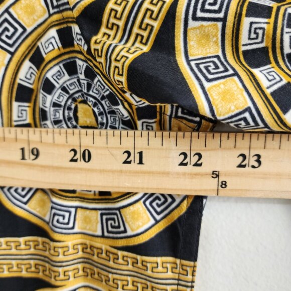 Level Ten Button Up Shirt Mens L Black Yellow Baroque NWT - Picture 4 of 7